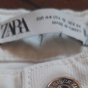 Zara Women's Boot Cut Jeans - White